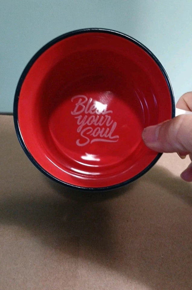 "DEAR LORD " Bless Your Soul / Two Sided Coffee Cup /Mug  Design, & On The  inside