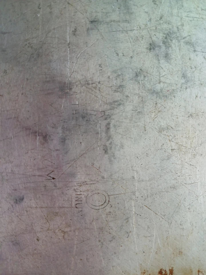 Vintage Mirro Silver Roaster Pan Vented With Lid & Hing Handles