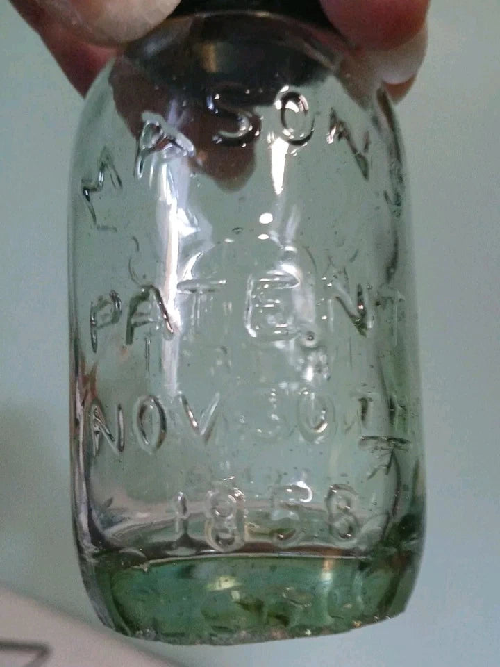 Vintage Salt & Pepper Shakers - Mason Glass w/ Zinc Screw Cap