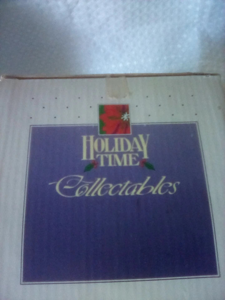 Old World Santa Holiday Time Collectable Porcelain Figure