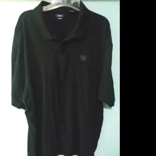 IZOD Men's Black Polo Silkwash Shirt - 2X
