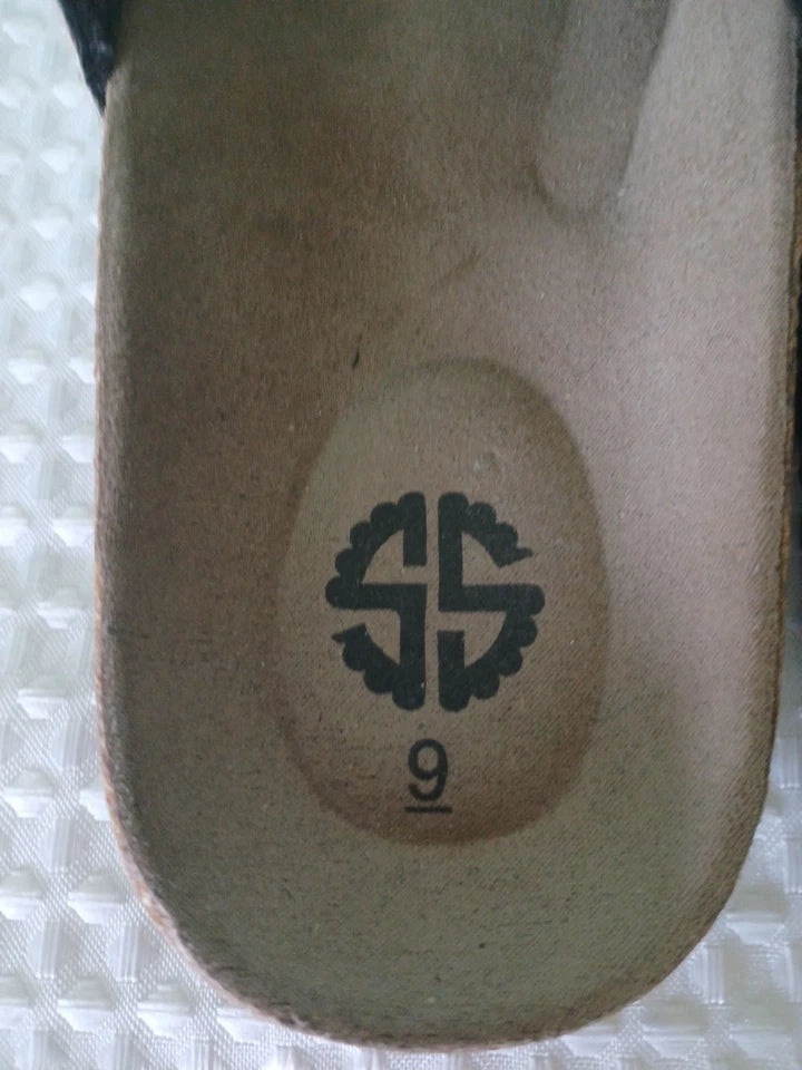 Simply Southern Double Buckle Cork Sandals Sz 9 Camouflage Open Toe