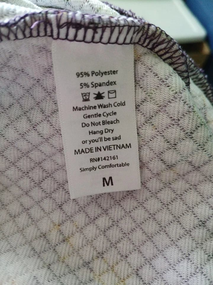 LuLaroe Fitted Mini Pencil Cassie skirt Sz M Paisley Floral stretch Waist Band