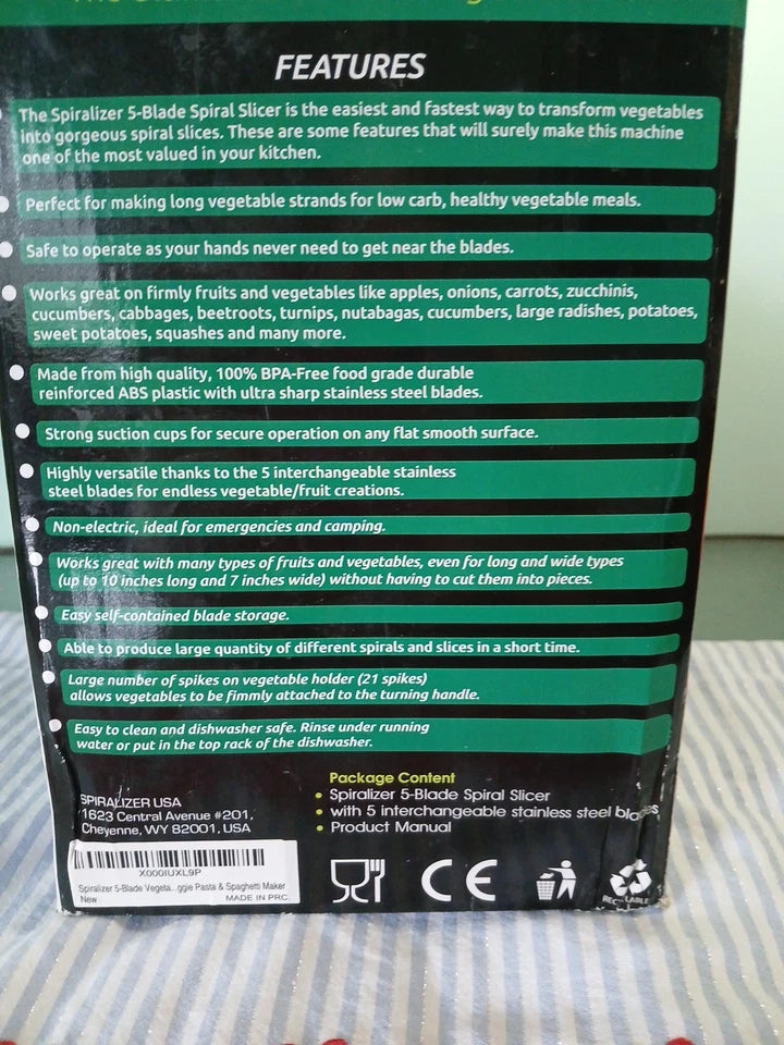 SPIRALIZER Veggie 5 Blades Spiral Slicer
