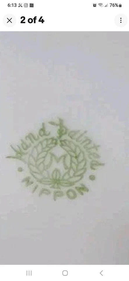 Vtg Japanese Two Tone Teapot & Lid NIPPON Oriental