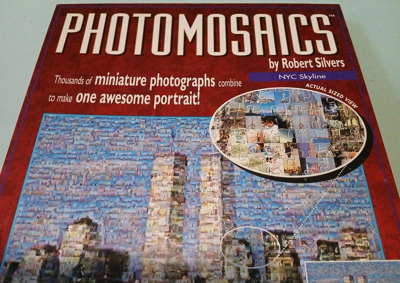 PHOTOMOSAIC Jigsaw Puzzle - NY Skyline (Twin Towers)