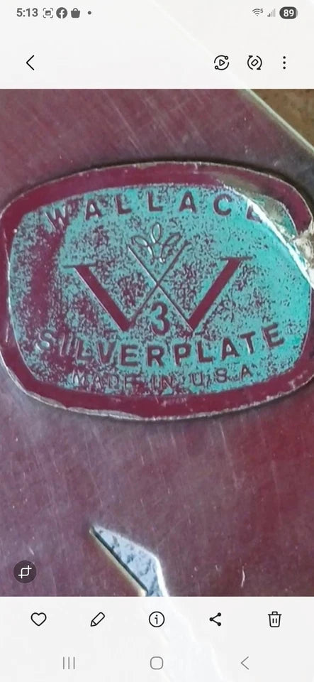 Vintage Trivet 'Walace Silverplate'