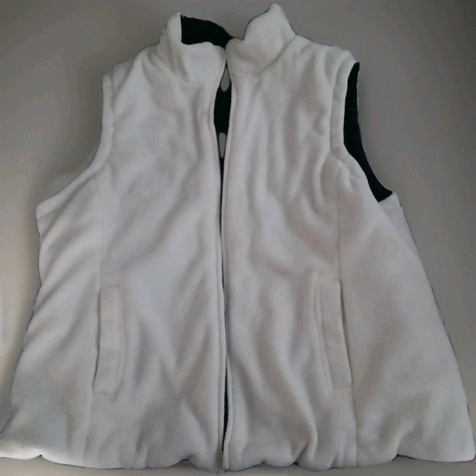 IZOD reversible Ladies Vest - Large - Black Puffer/White Shell